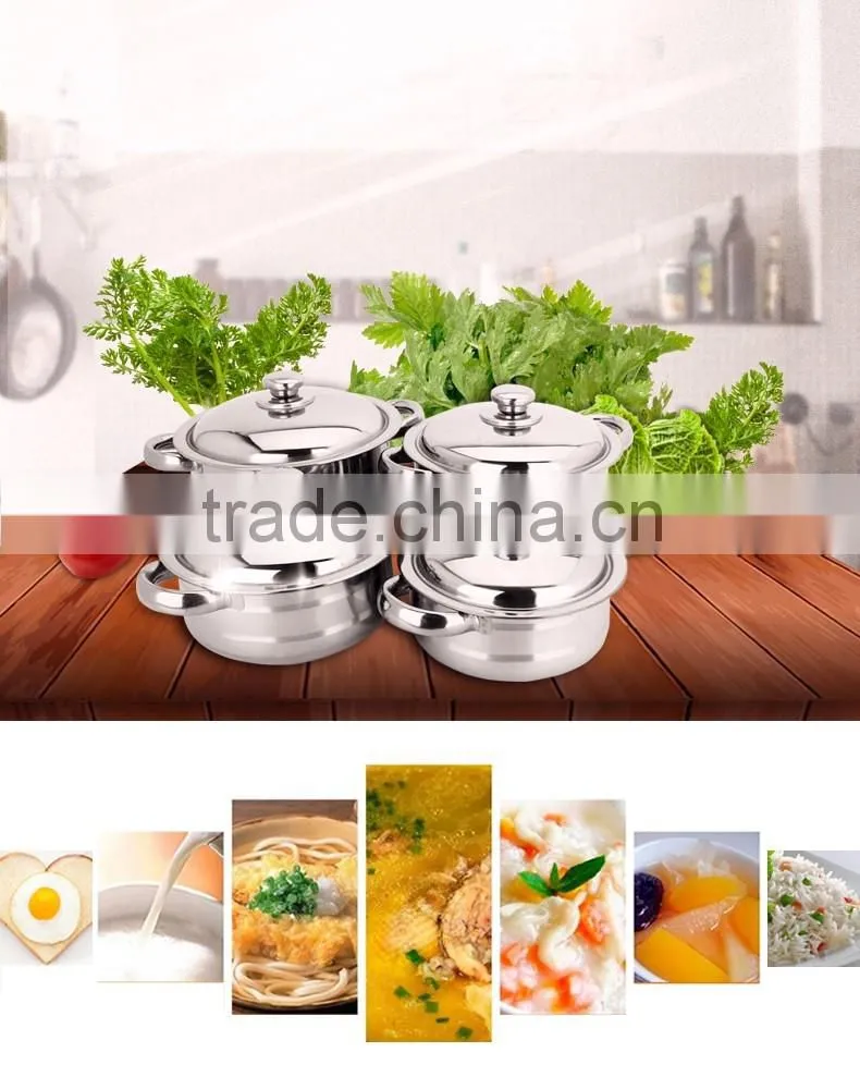 2016 new design stainless steel soup pot/ kitchen utensils/ cookware set