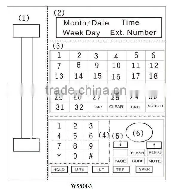 novelty wall mounted telephone for pabx system