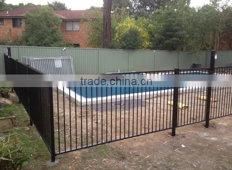 security wrought iron pool fence