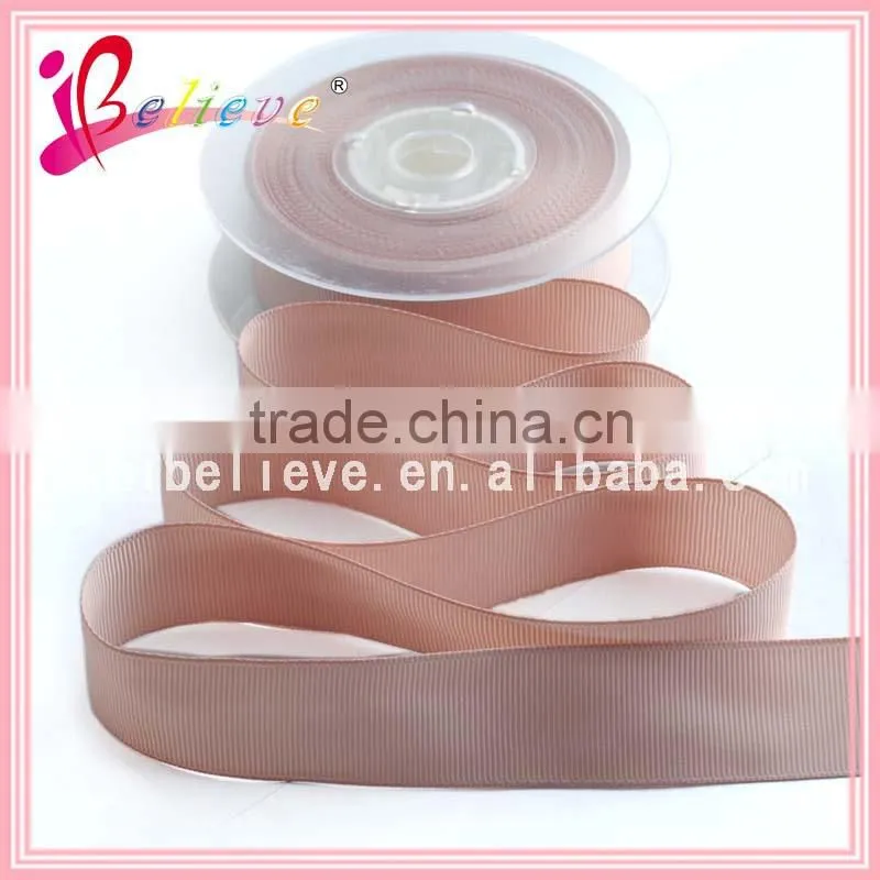 Wholesale brand promotion environmental grosgrain fabric ribbon
