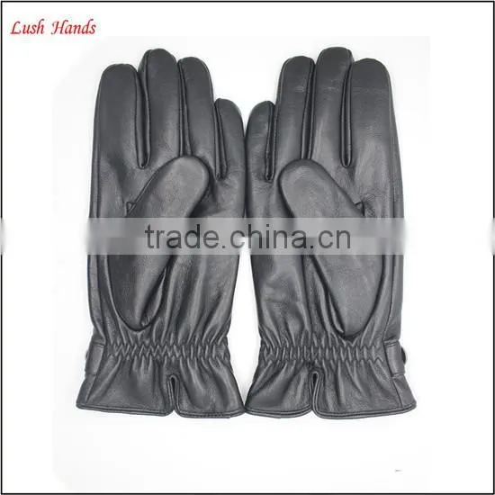 Boys fashion dress gloves with genuine leather belts