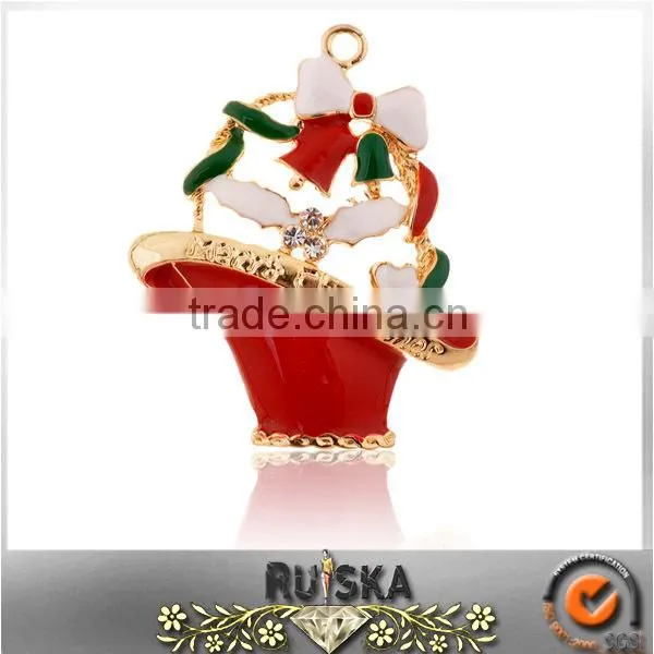 White Color Christmas tree Brooch