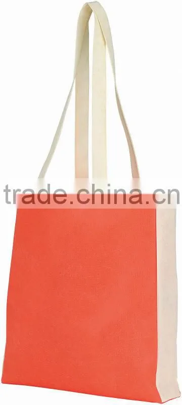 Reusable polyester long handle shopper bag