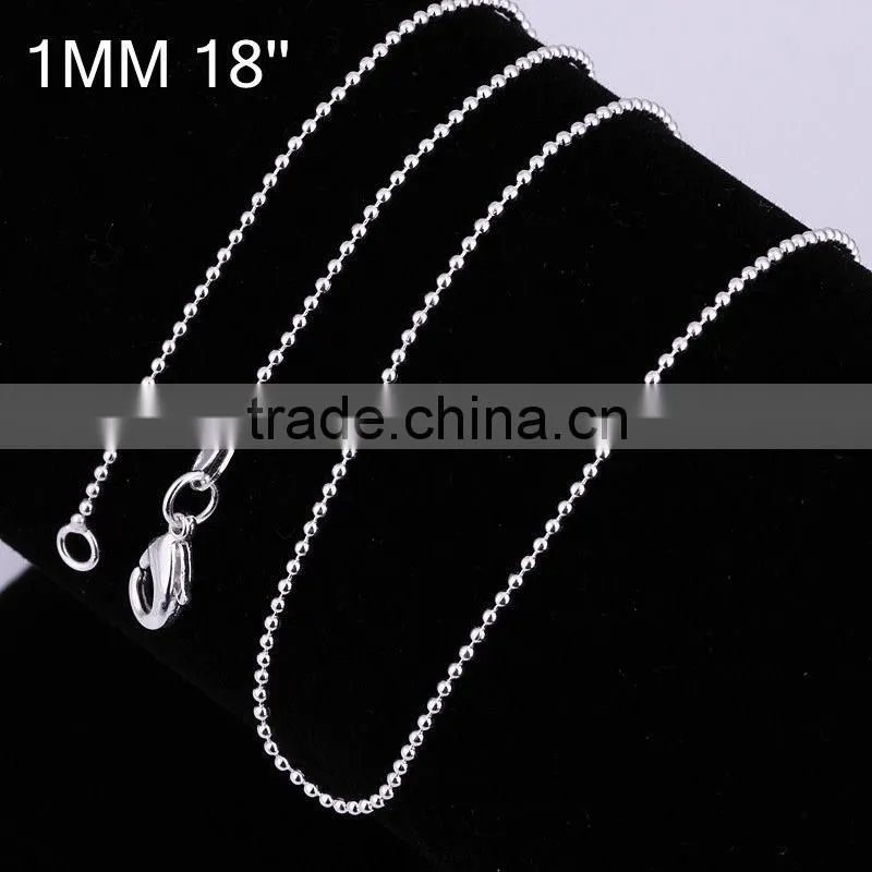 Simple style mens bead chain necklaces designs LKNSPCC004