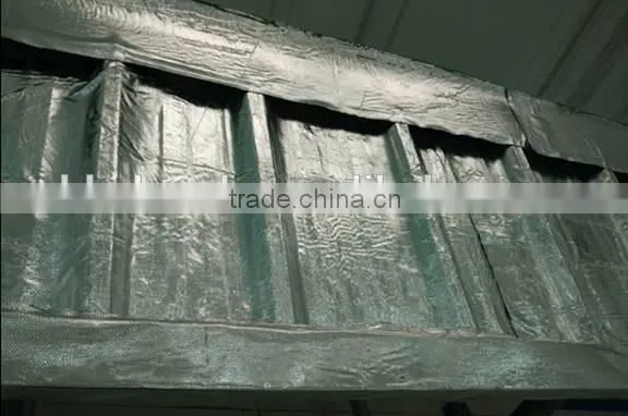 Reflective aluminium foil roof construction material