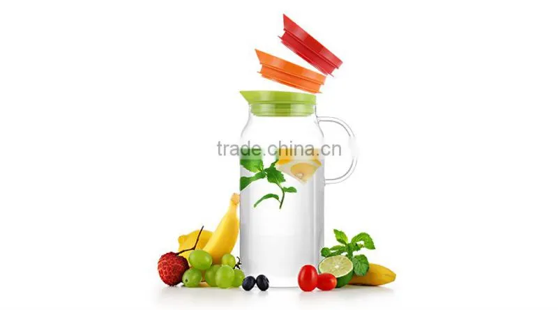 1.3L Water Glass Jug and Glass Pitcher