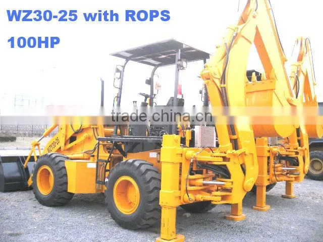 WZ30-25 Backhoe loader 7600KGS with cummins engine,4WD,CE paper