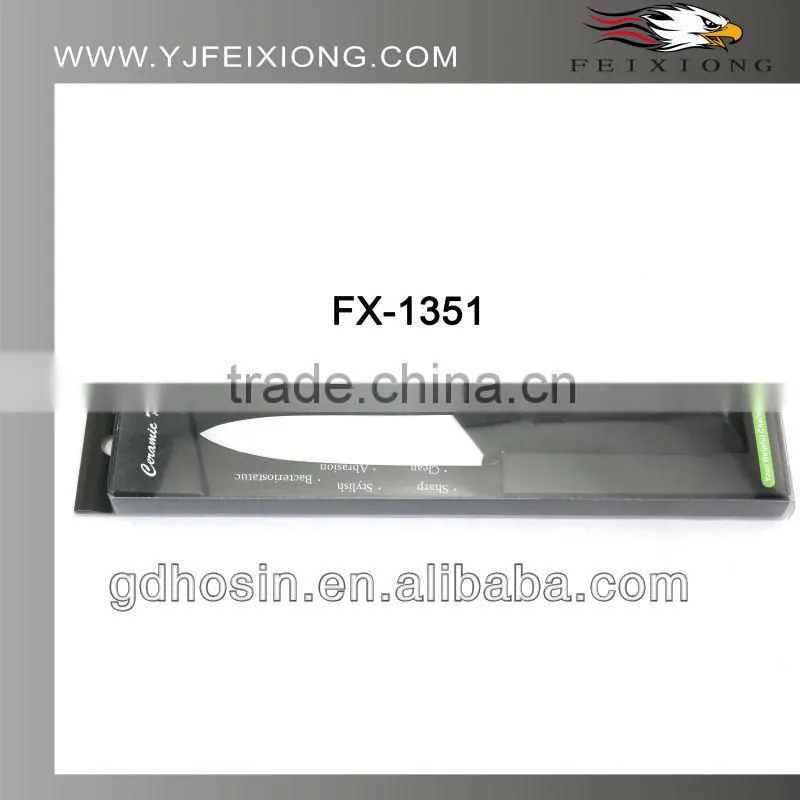3" colorful handle ceramic knife with window box