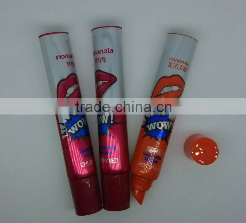High Quality Aluminum Empty Lip Gloss Containers /Mini-type Aluminum Lip Gloss Tube