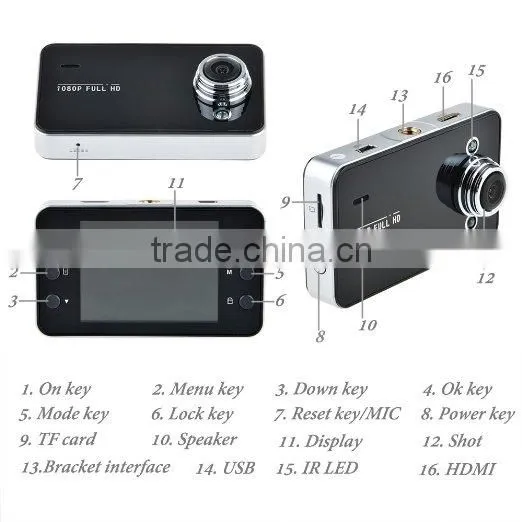 140 Degree Car Dvr Dual Camera Car With Insurance Dash Cam Camera