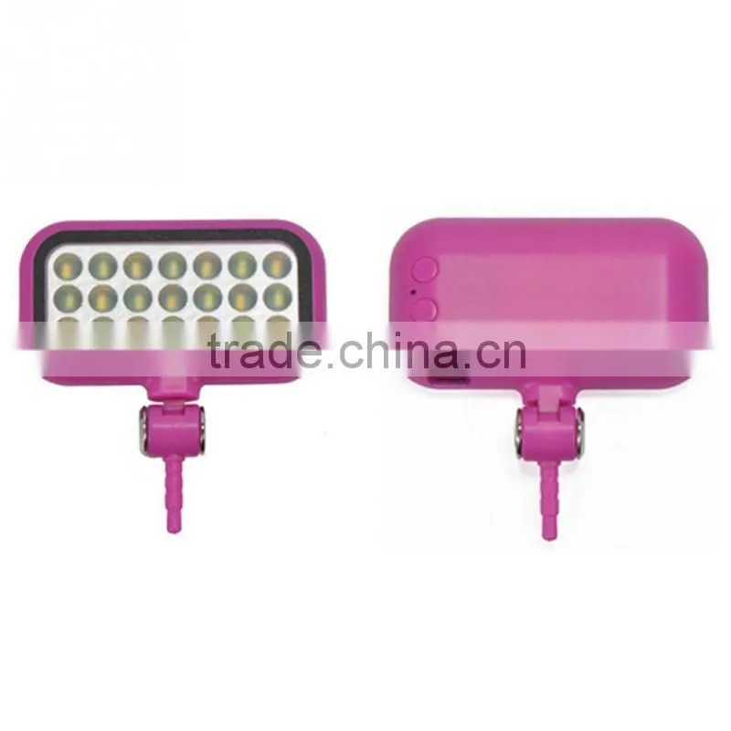 Video Light Ultra-thin Mini LED Flash Light with 21 LED LEDs Lamp Beads Integrated Fill Lights for Selfie Mobile Phone
