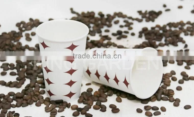 Hot sale customized single wall disposable 7oz paper cup with lids