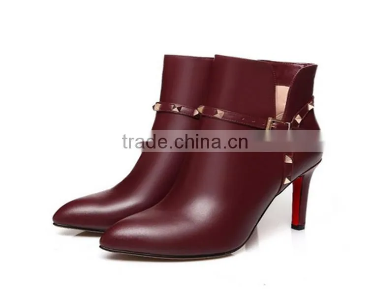 ankle boots for men high heel leather boots New arrival women boots high heels