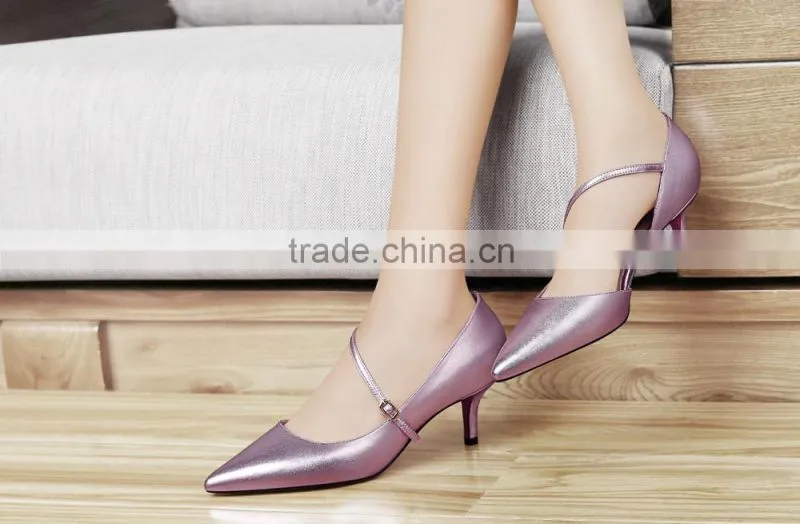 sexy middle heel italy design elegant high heel lady shoes