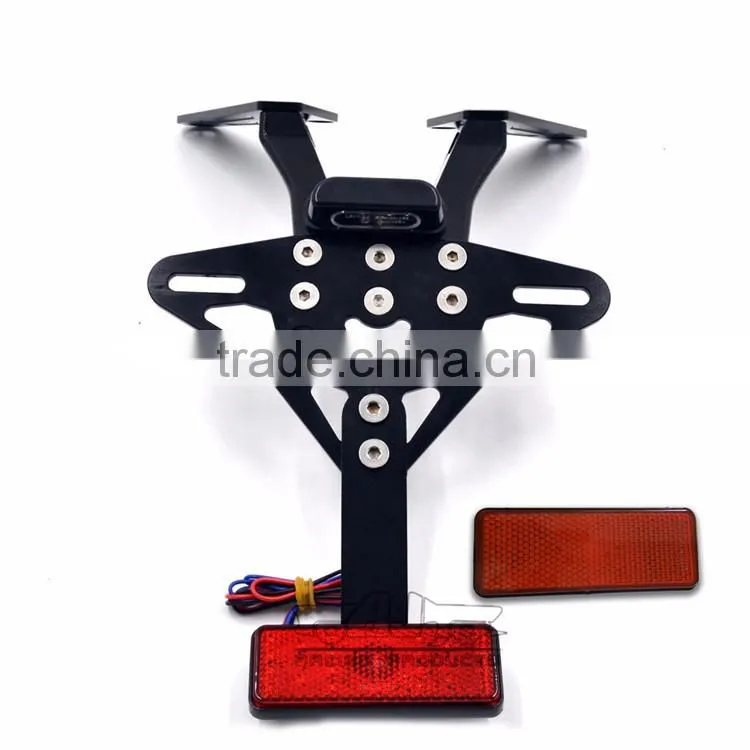 BJ-LPL-TMAX001 Motorbike fashionable popular Lisence Plate Bracket Black CNC Aluminum Tail Bracket for Yamaha T MAX 530