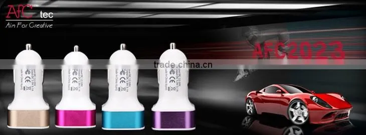 wholesale promotional dual usb port 5v 2.1A 1A best cheap portable phone car chargers