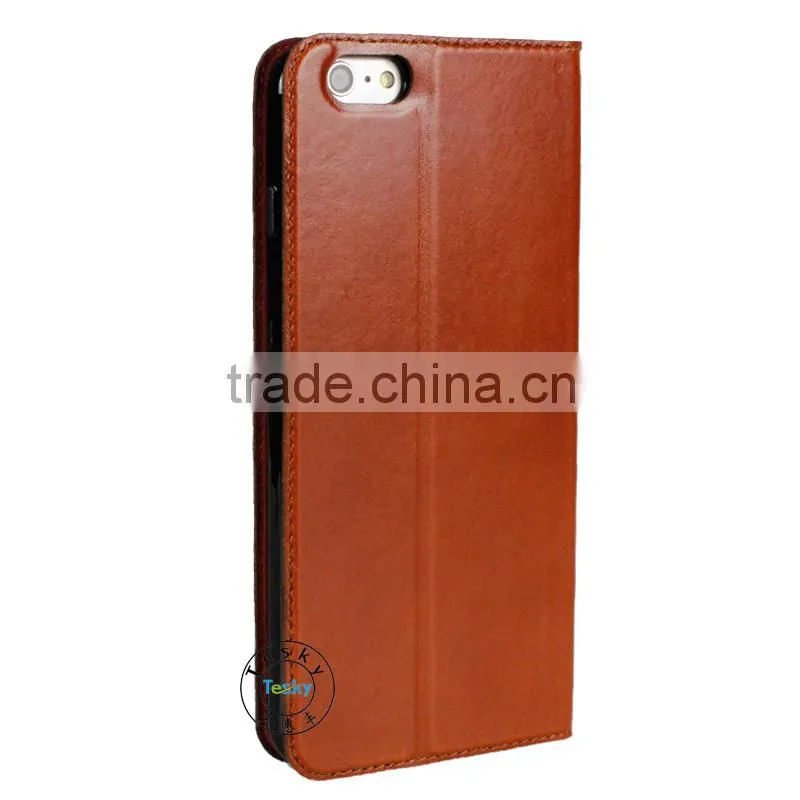 popular fancy magnetic stand case for iphone 6 plus wallet leather