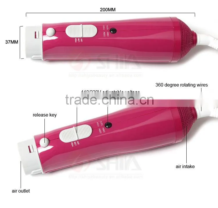 Hot Best Selling 10 Pcs Air Curling Electric Straightening Styler Hair Brush Set Hair Dryer With Comb