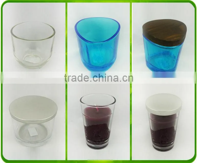 Clear Glass Candle Holder Stem With Lid