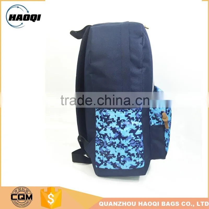 Cheap stylish fashion navy canvas backpack