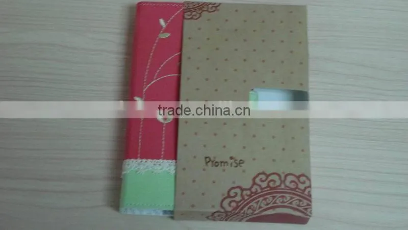 leather cover notebook with case pack