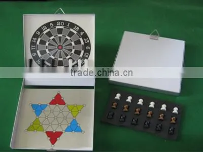 Aluminum Chess Backgammon Set with Magnetic