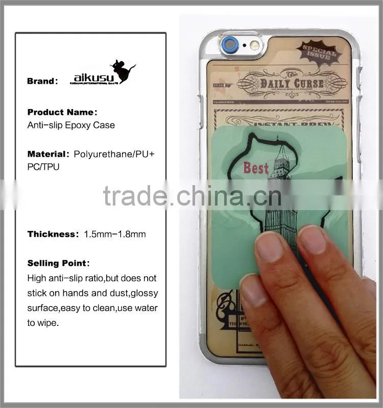 hot sale! Luxury epoxy gel skin case cover for iphone 4s 4 ,5s, 5, 6