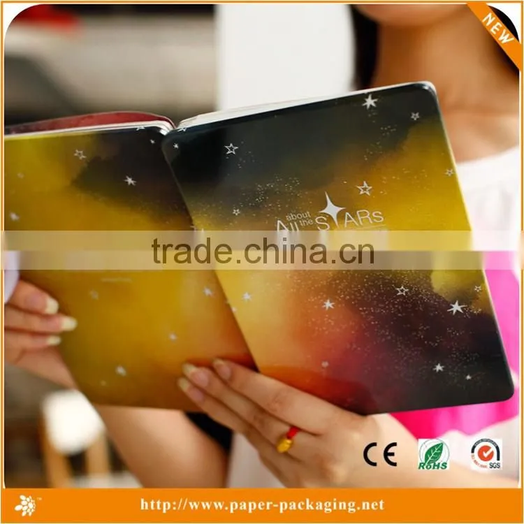 China Alibaba Starry Sky Printed on Diary Hardcover Plain Notebook