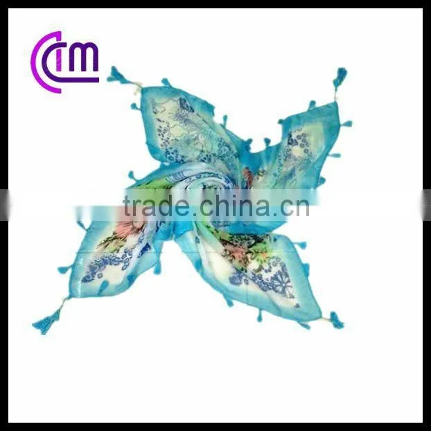 square polyester scarf