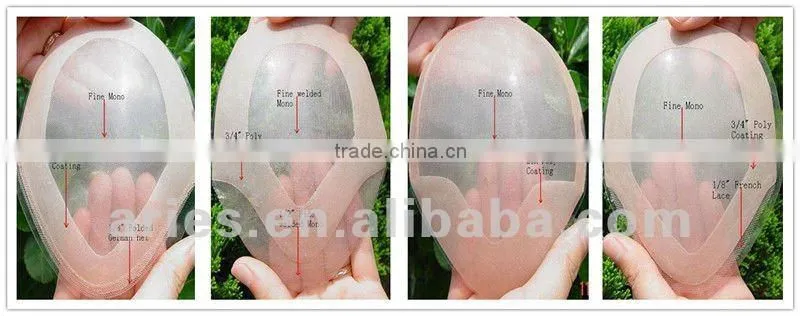 Brazilian human hair toupee,human hair toupee for women,mans toupee full thin skin