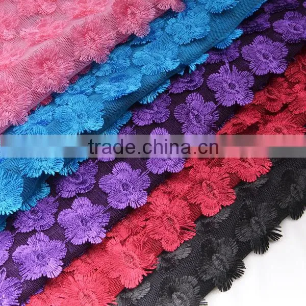 Mesh bottom little flower water soluble embroidery lace