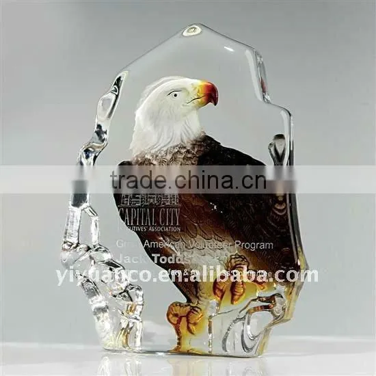 Laser engraving dog shaped acrylic home decoration
