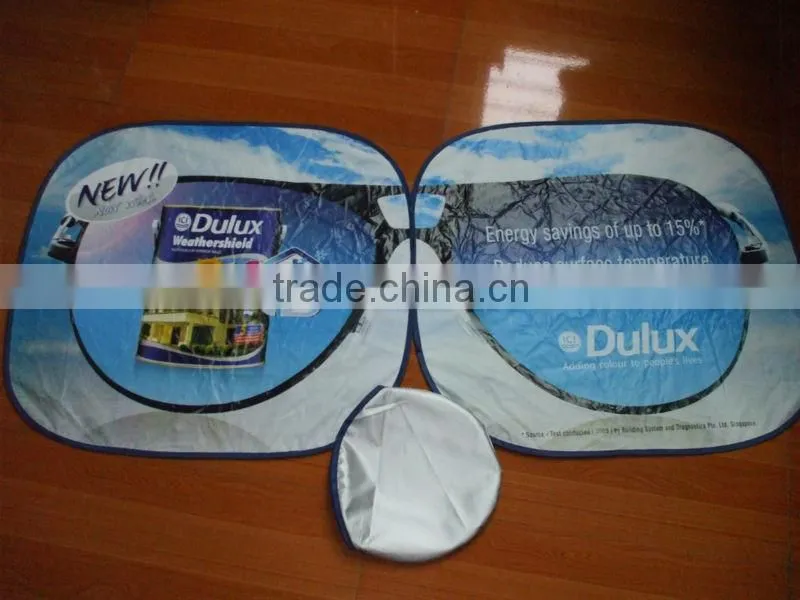 printed front car sunshade