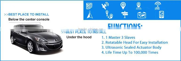 Popular Driver Door Lock Car car alarm system manual