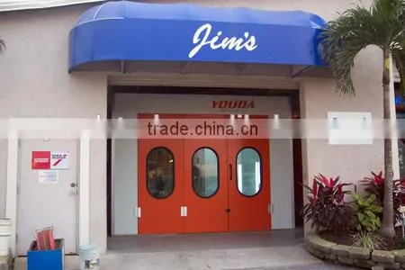 CE paint spray booth with diesel oil burner