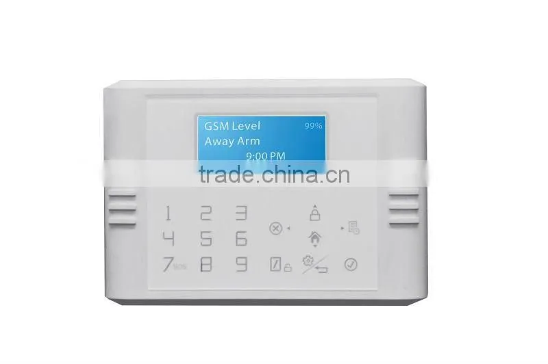GSM+PSTN network based Home auto dial alarm system with internal antenna