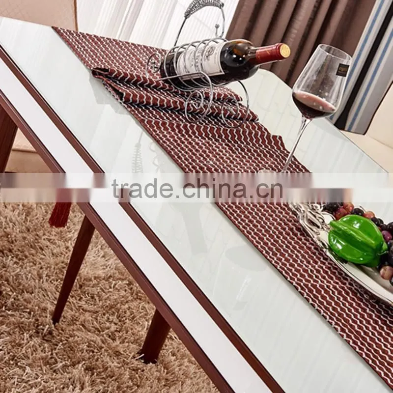 modern high quality Dining table combination minimalist glass dining table