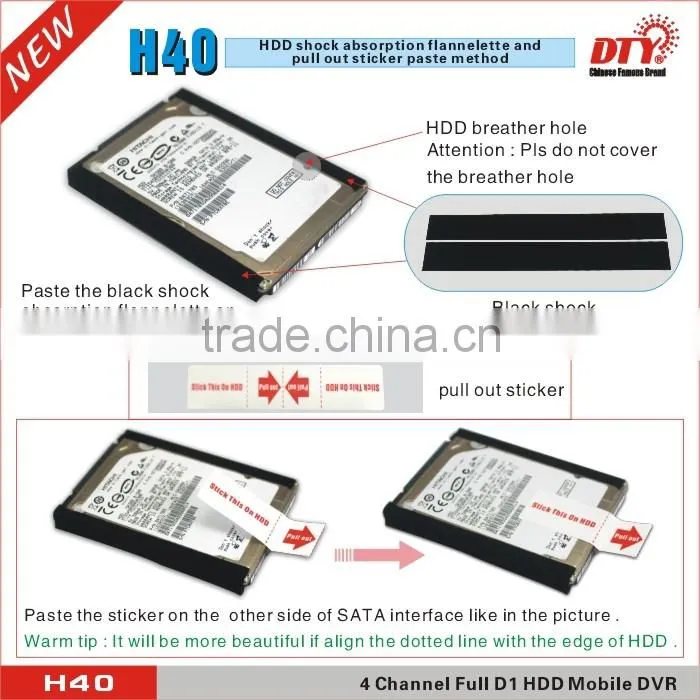 4ch d1 double sd card 4g wifi mdvr for bus, truck, taxi, police car