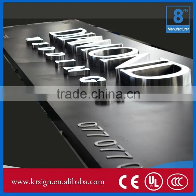 custom 3d letter outdoor sign for display at manufacture price