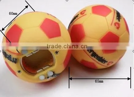 2014 Kindly football shape customer voice bottle opener for promotion gift