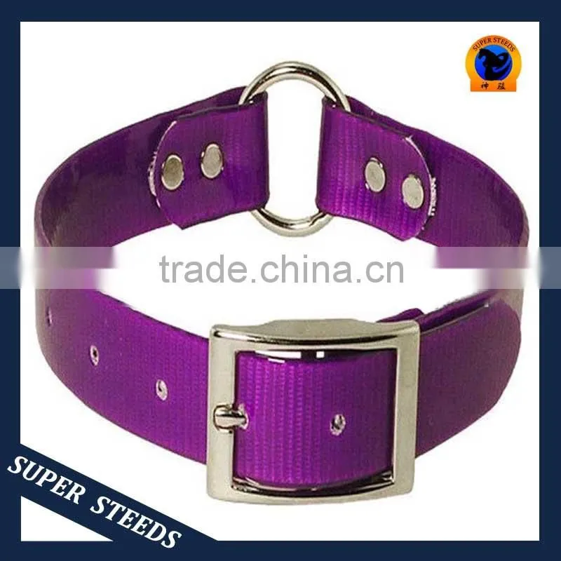 Popular fashion dog collar with a center ring