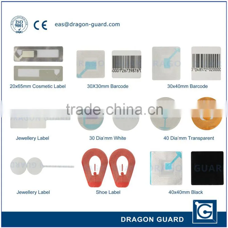 custom bar code pricr label EAS rf stick label