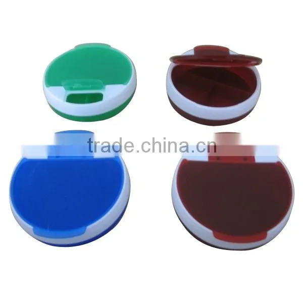 Promotional 4 Compartment Capsule Case Plastic Pill Box