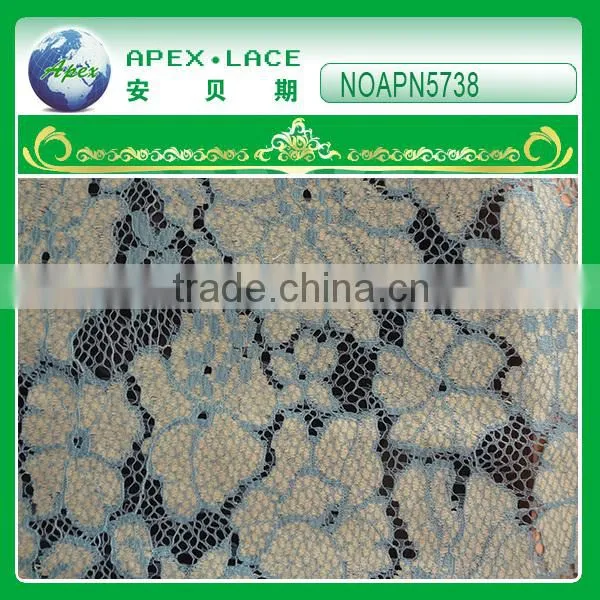 double color nylon lace fabric for dress