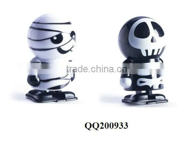 Plastic wind-up jumping ghost