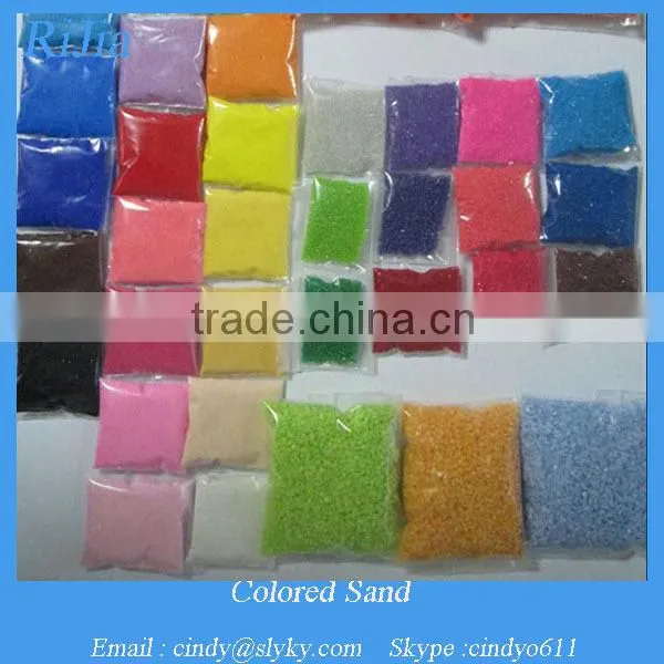 artificial colored sand for decoration