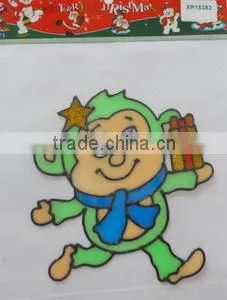 cheap window sticker for christmas day , home decoration