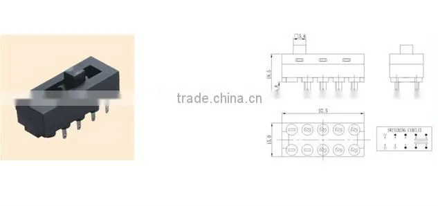 Hight current Slide Switch &115-230 voltage selector slide switch