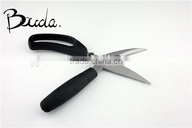 Multifunction stainless steel kitchen scissors with PP+TPR handle BD-S1630