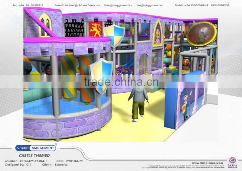 Cheer Amusement children Castle themed china indoor playground supplier